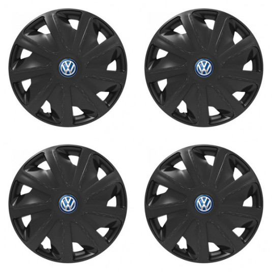 Poklice pro VW (modré) pre dodávky 16 Craft black