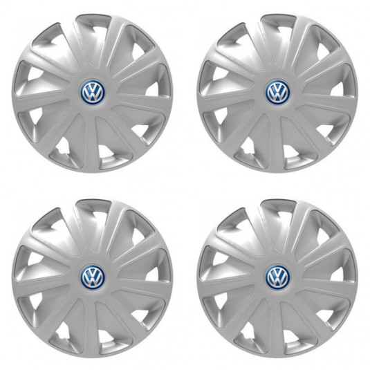 Poklice pro VW (modré) pre dodávky 16 Craft silver