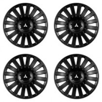 Poklice pro Mitsubishi (stříbrné) 14 Smart black