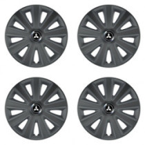 Poklice pro Mitsubishi (stříbrné) 14 Aviator carbon RC grafite