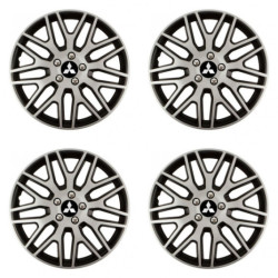 Poklice pro Mitsubishi (stříbrné) 14 Dakar NC silver and black