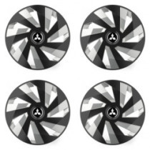 Poklice pro Mitsubishi (stříbrné) 14 Vector RC black and silver