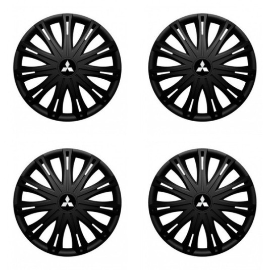 Poklice pro Mitsubishi (stříbrné) 14 SPARK BLACK1