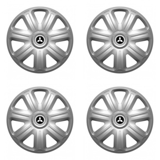 Poklice pro Mitsubishi (stříbrné) 14 COMFORT