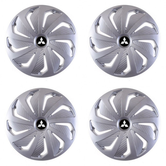 Poklice pro Mitsubishi (stříbrné) 15 WIND RC SI