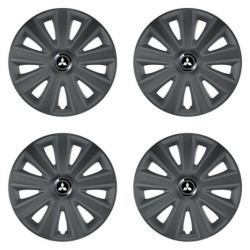 Poklice pro Mitsubishi (stříbrné) 15 Aviator carbon grafite