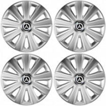 Poklice pro Mitsubishi (stříbrné) 15 Aviator carbon silver