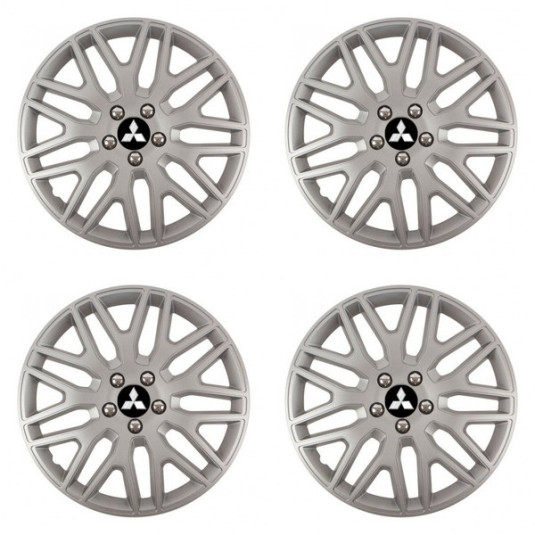 Poklice pro Mitsubishi (stříbrné) 15 DAKAR