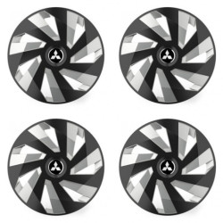 Poklice pro Mitsubishi (stříbrné) 15 Vector RC black and silver