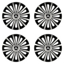 Poklice pro Mitsubishi (stříbrné) 15 TREND silver and black