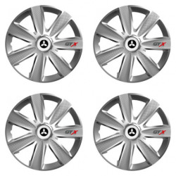 Poklice pro Mitsubishi (stříbrné) 15 GTX CARBON silver