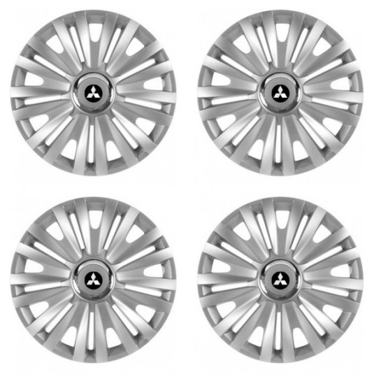 Poklice pro Mitsubishi (stříbrné) 15 ROYAL