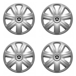 Poklice pro Mitsubishi (stříbrné) 15 COMFORT