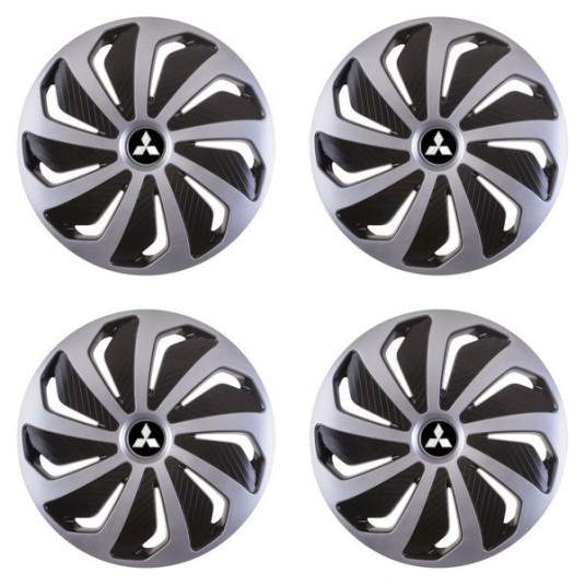 Poklice pro Mitsubishi (stříbrné) 16 WIND SB