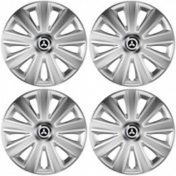 Poklice pro Mitsubishi (stříbrné) 16 Aviator carbon RC 16 silver