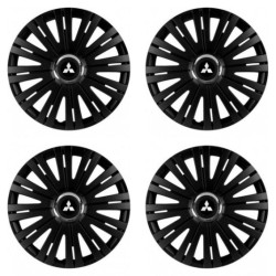 Poklice pro Mitsubishi (stříbrné) 16 ACTIVE RC BLACK