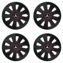 Poklice pro Mitsubishi (stříbrné) 17 STRATOS RR black