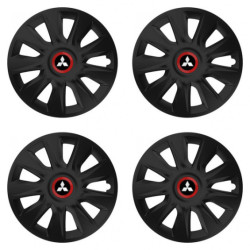 Poklice pro Mitsubishi (stříbrné) 17 STRATOS RR black