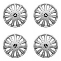 Poklice pro Mitsubishi (stříbrné) 17 SPARK