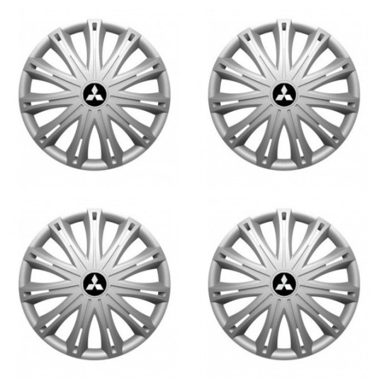 Poklice pro Mitsubishi (stříbrné) 17 SPARK