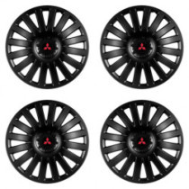 Poklice pro Mitsubishi (červené) 14 Smart black