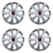 Poklice pro Mitsubishi (červené) 14 Evo silver
