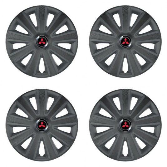 Poklice pro Mitsubishi (červené) 14 Aviator carbon RC grafite