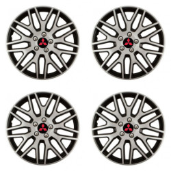 Poklice pro Mitsubishi (červené) 14 Dakar NC silver and black