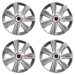 Poklice pro Mitsubishi (červené) 14 GTX CARBON silver