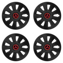 Poklice pro Mitsubishi (červené) 14 STRATOS RR black