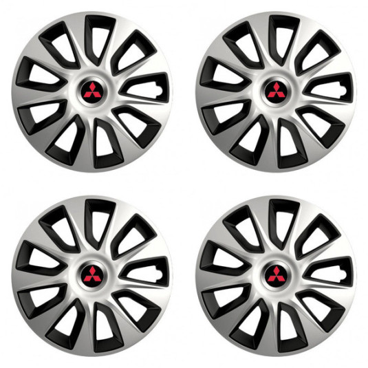 Poklice pro Mitsubishi (červené) 14 STRATOS double colour