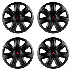 Poklice pro Mitsubishi (červené) 14 COMFORT BLACK