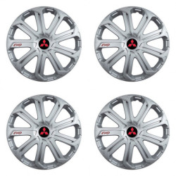 Poklice pro Mitsubishi (červené) 15 Evo silver