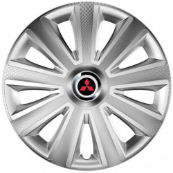 Poklice pro Mitsubishi (červené) 15 Aviator carbon silver