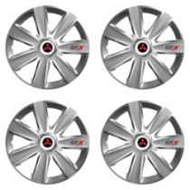 Poklice pro Mitsubishi (červené) 15 GTX CARBON silver