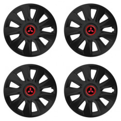 Poklice pro Mitsubishi (červené) 15 STRATOS RR black