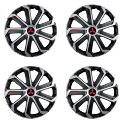 Poklice pro Mitsubishi (červené) 16 Evo black&silver