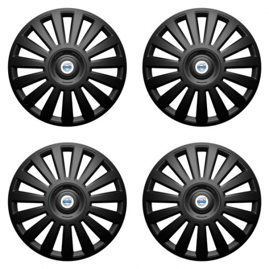 Poklice pro Volvo (bílé) 14 Luxury black