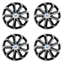 Poklice pro Volvo (bílé) 14 Evo black&silver