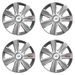 Poklice pro Volvo (bílé) 14 GTX CARBON silver