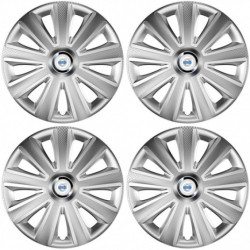 Poklice pro Volvo (bílé) 15 Aviator carbon silver