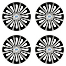 Poklice pro Volvo (bílé) 15 TREND silver and black