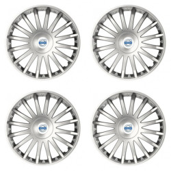 Poklice pro Volvo (bílé) 15 CRYSTAL silver