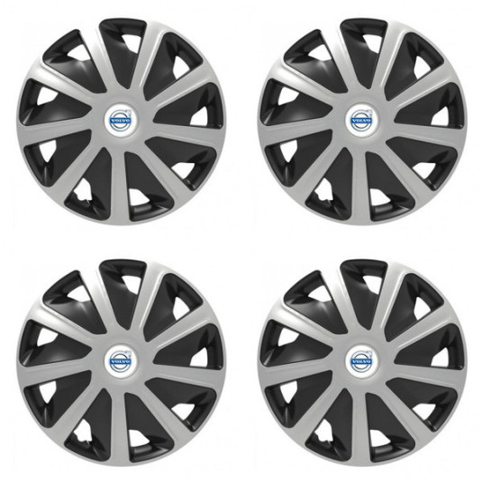 Poklice pro Volvo (bílé) pre dodávky 15 Craft silver and black