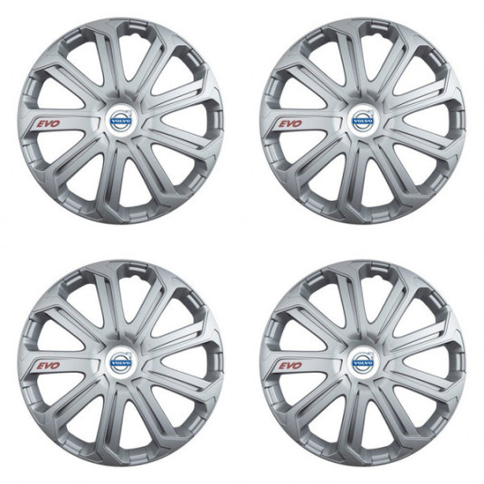 Poklice pro Volvo (bílé) 16 Evo silver