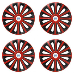 Poklice pro Volvo (bílé) 16 TREND red and black