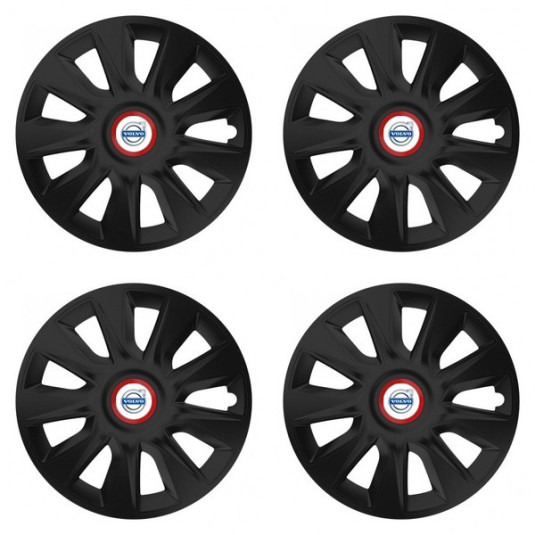 Poklice pro Volvo (bílé) 17 STRATOS RR black