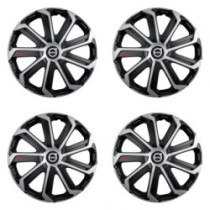 Poklice pro Volvo (černé) 14 Evo black&silver