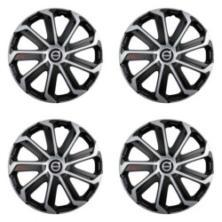 Poklice pro Volvo (černé) 14 Evo black&silver