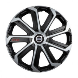 Poklice pro Volvo (černé) 15 Evo black&silver